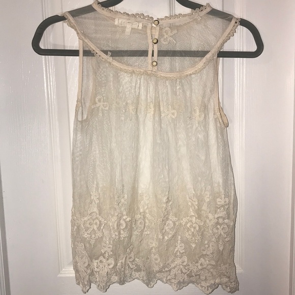 Lace and mesh tank top - Picture 3 of 3